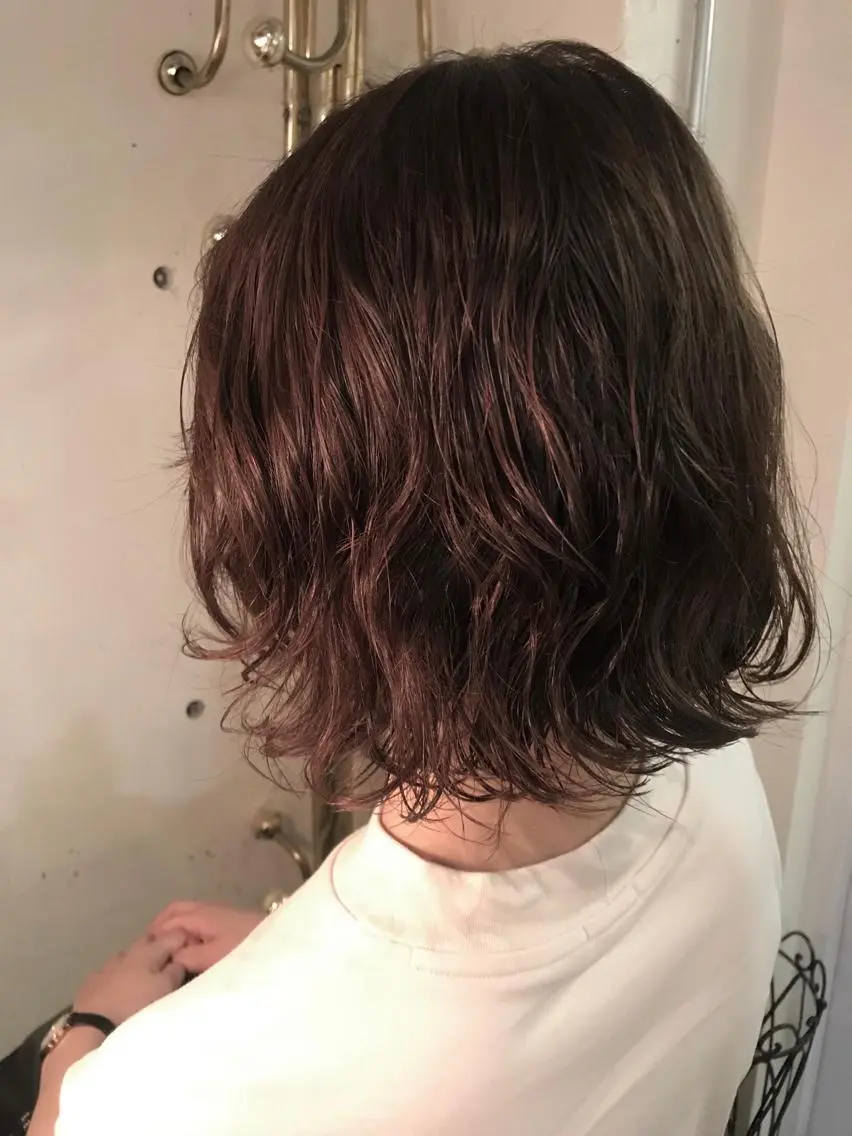 ミディアム パーマ パーマ美容師 hanaのヘアスタイル
