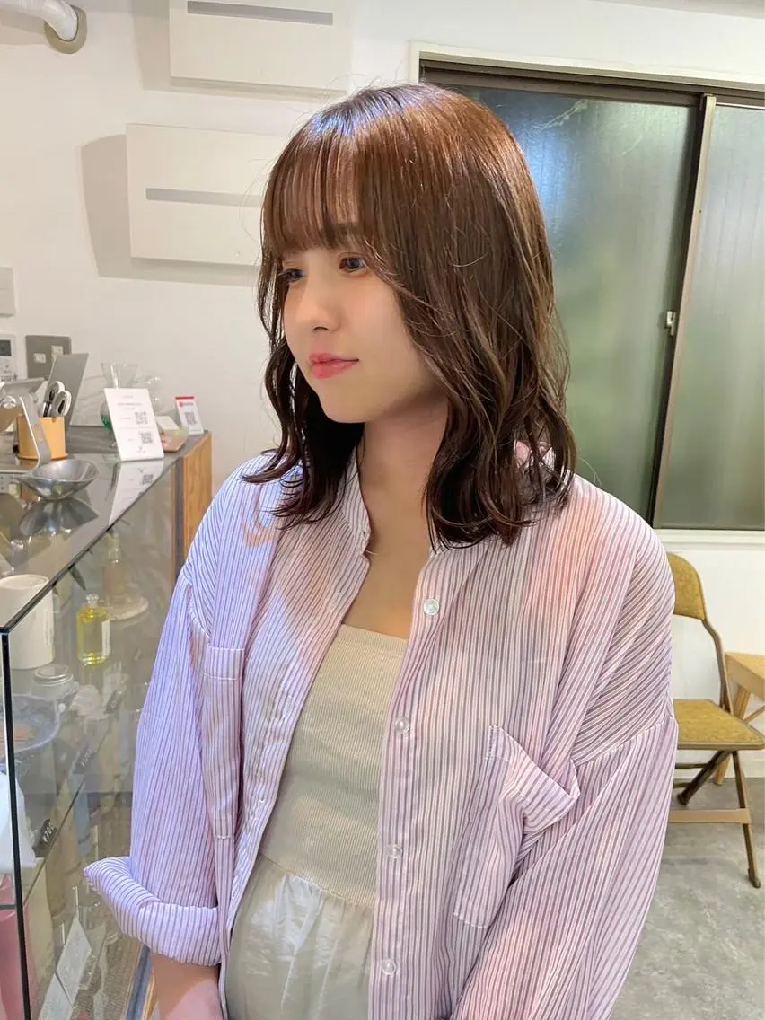 カラー sakura🌸 レイヤー/韓国ヘアのヘアスタイル