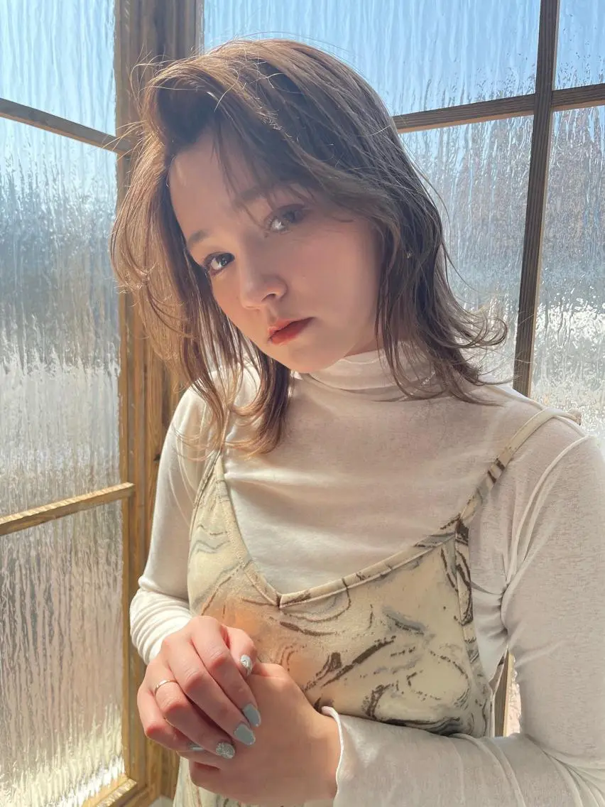 ミディアム カラー カット ヘアカラー トリートメント 🍊美容室TU. LUCE／コン🍊のヘアスタイル