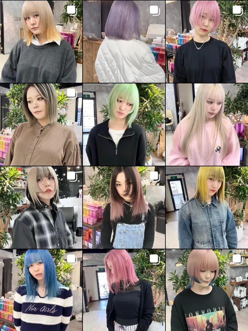ミディアム カラー ウルフ/デザイン/ 大阪/タカハシユウキのヘアスタイル