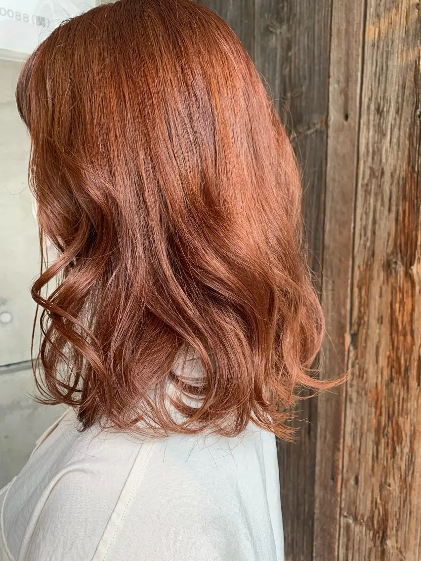 セミロング カラー 平野 優奈のヘアスタイル