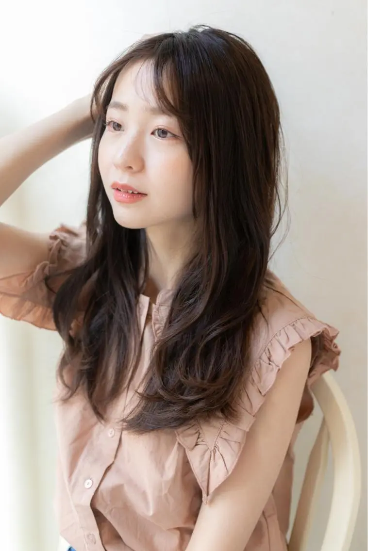 ロング パーマ 佐川 友里のヘアスタイル