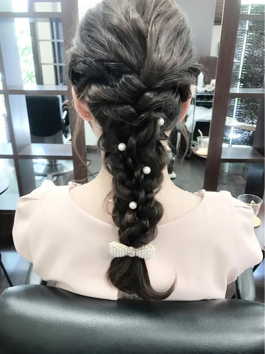 ロング ヘアアレンジ 結婚式・ブライダル 沢田 瞳のヘアスタイル