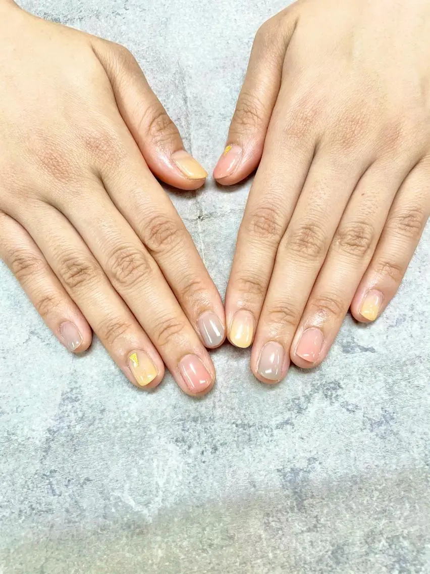 ネイル グラデーション 春ネイル FASTNAIL PLUS 新宿店のネイルデザイン