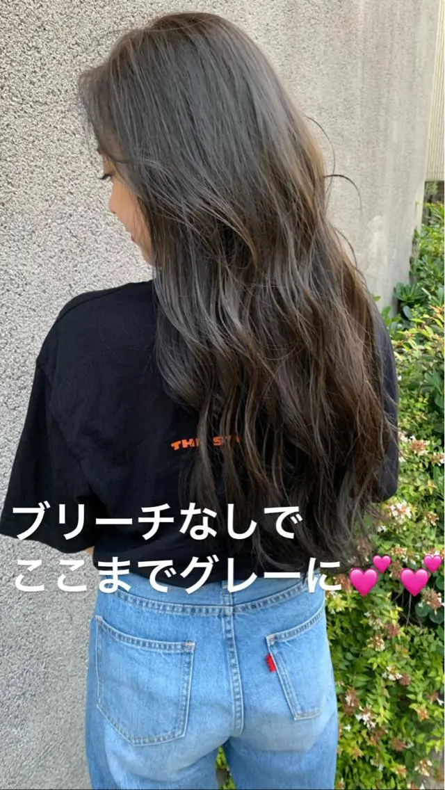 セミロング ヘアカラー 大人かわいい💍🤍 ボブ/ショートボブのヘアスタイル