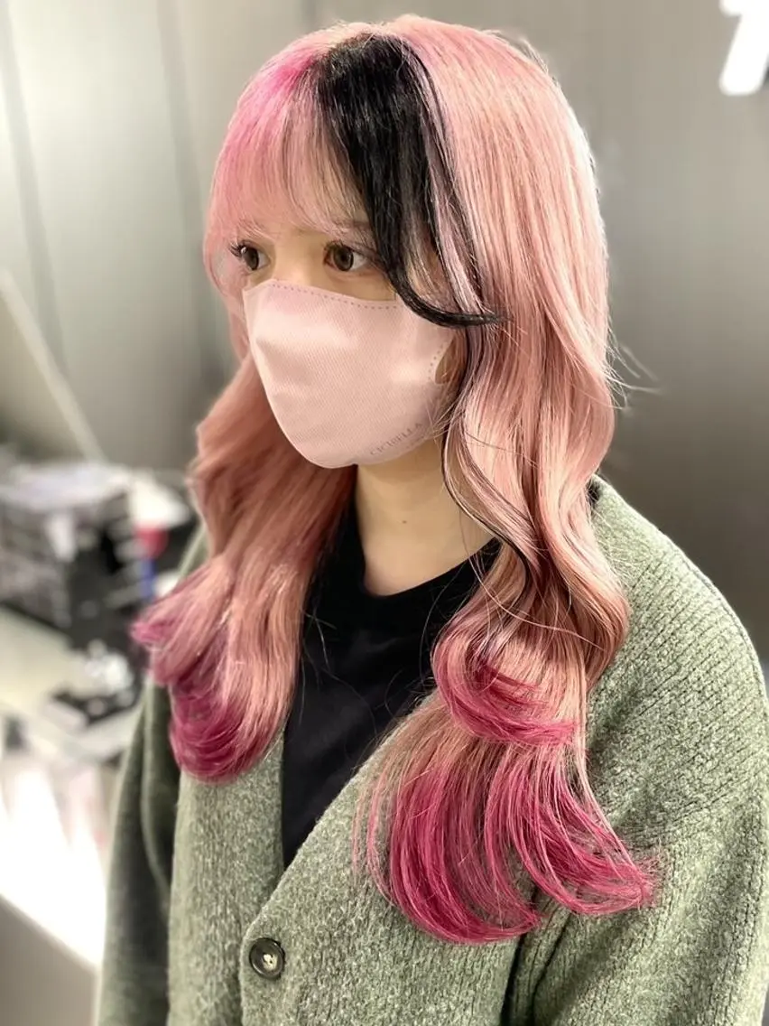 カラー ブリーチ ダブルカラー 💍大人デザイン /ハイトーン♡リクトのヘアスタイル