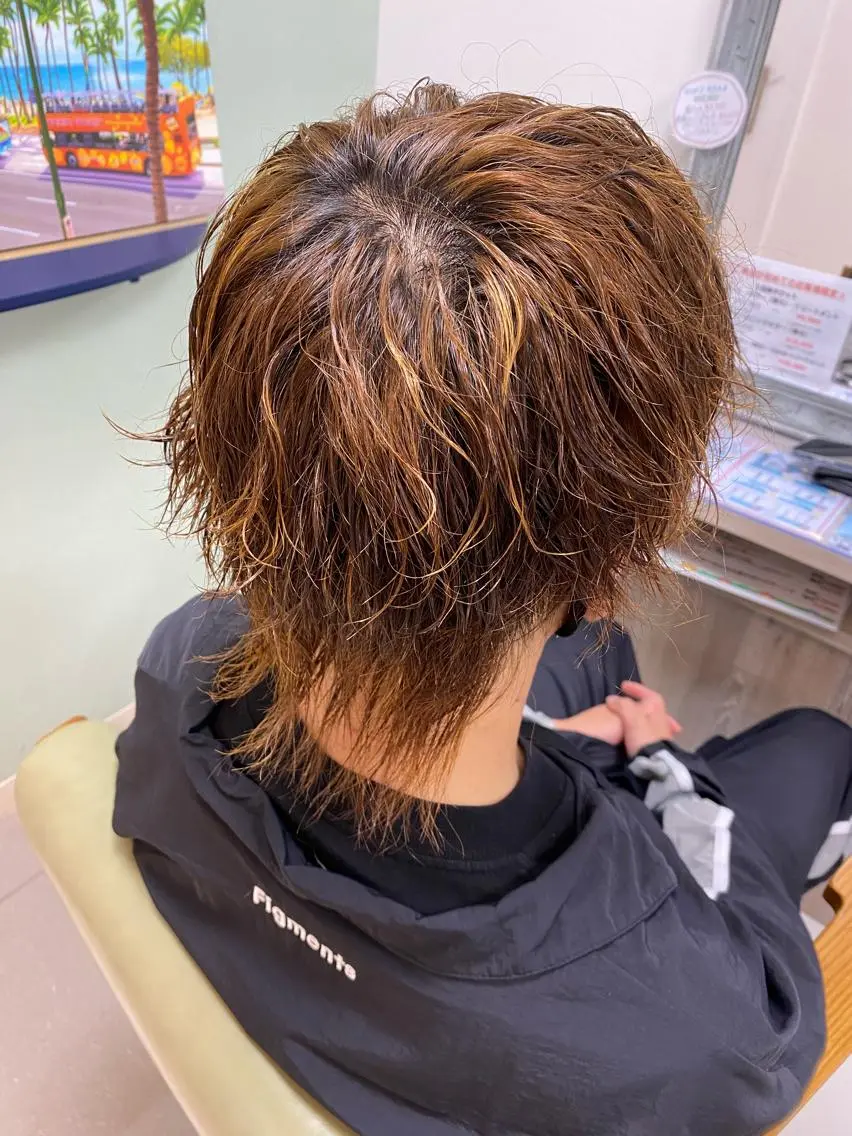 パーマ プードルパーマ 床櫻 唯のヘアスタイル