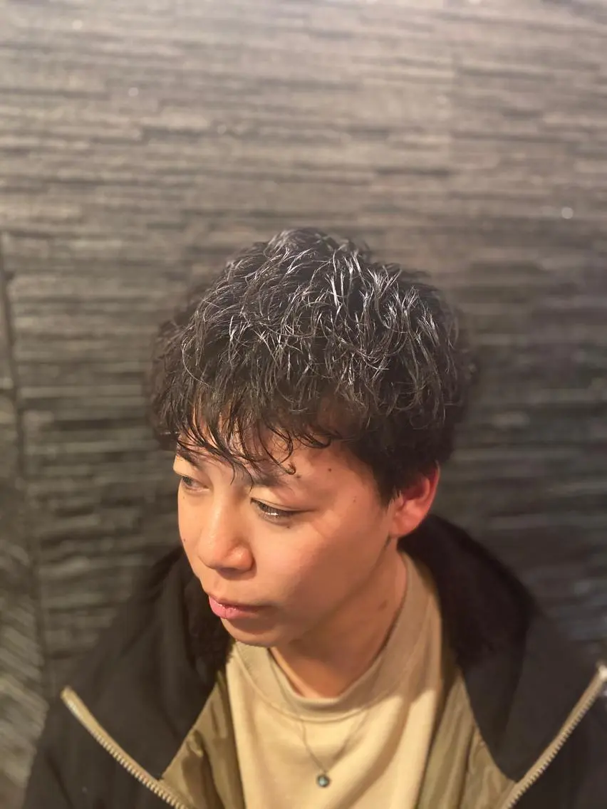 パーマ メンズ 木村 りきのヘアスタイル