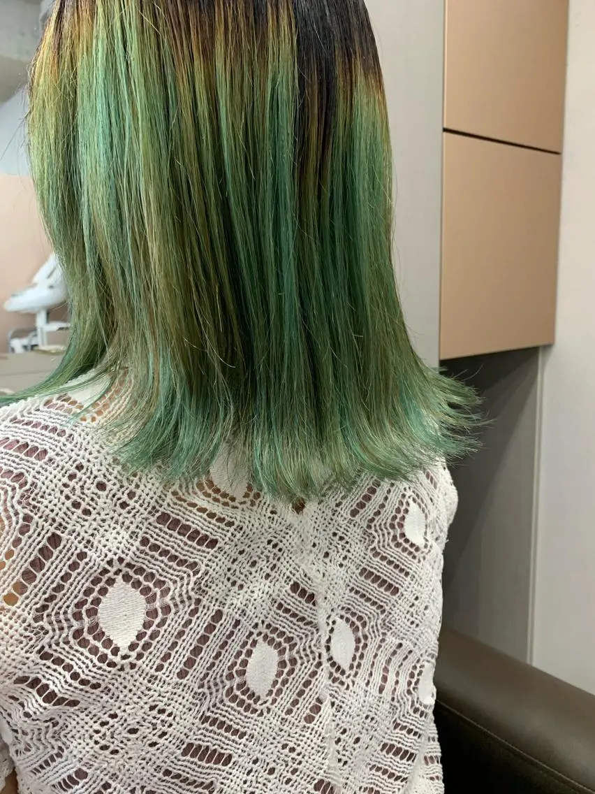ミディアム カラー ボブパーマコテ巻き風 パーマNo1深江秀平のヘアスタイル