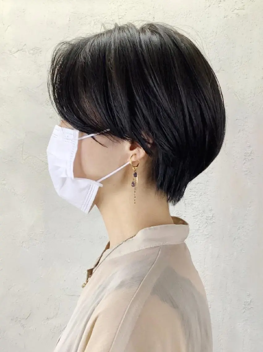 ショート カラー パーマ ヘアアレンジ ハンサムショート ショートヘア ITbyALBUM 藤沢店のヘアスタイル