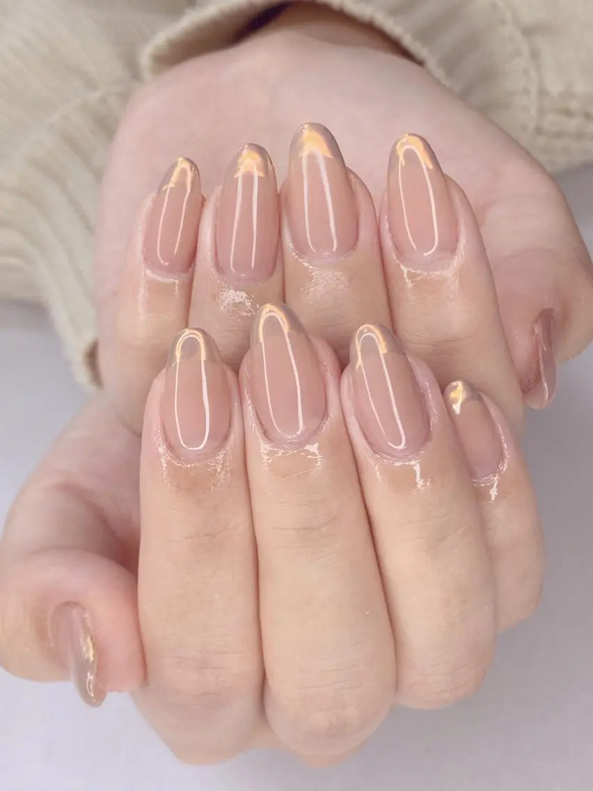 ネイル アニマル柄 アートネイル オーロラネイル 桜ネイル クリアネイル Nail Salon ertiのネイルデザイン