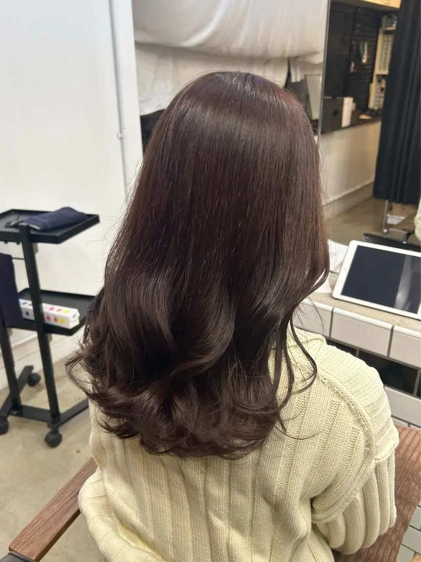 ロング カラー ヘアアレンジ ヘアカラー トリートメント ヘアセット 🎀暖色カラー🎀 ♡yurika♡のヘアスタイル