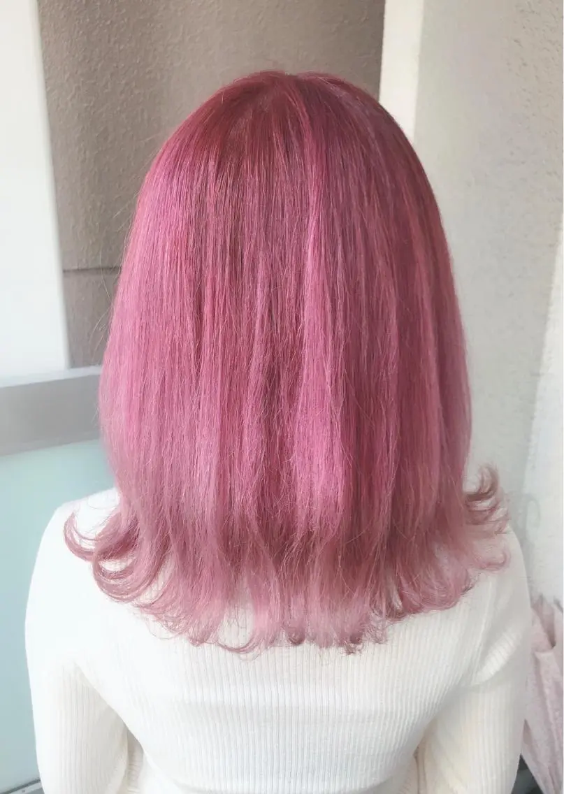 セミロング カラー カット ヘアカラー 岩谷/ブリーチ 🪽透明感カラーのヘアスタイル