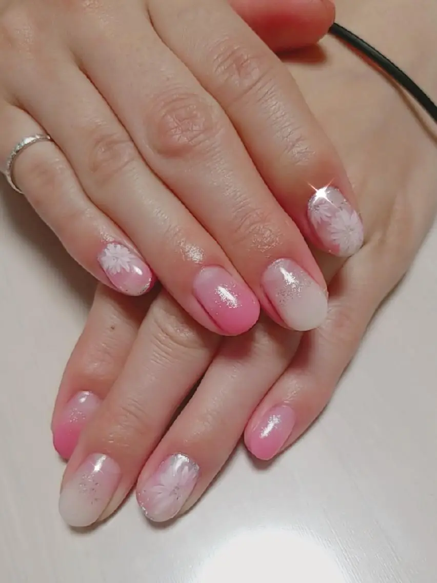 ネイル 持ち込み 春ネイル ハンドネイル em nailのネイルデザイン