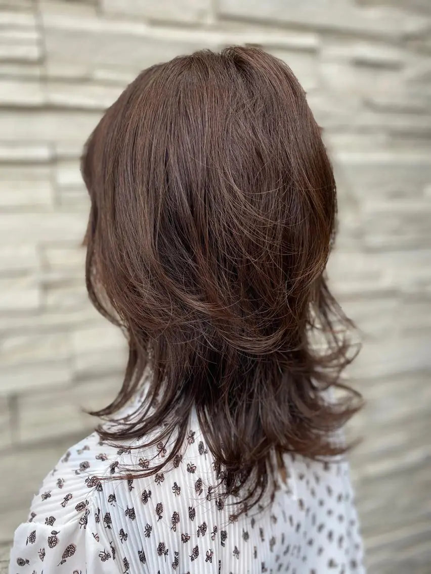 ミディアム レイヤーカット カット ヘアカラー 😺ヒアリング 重視😺小川のヘアスタイル
