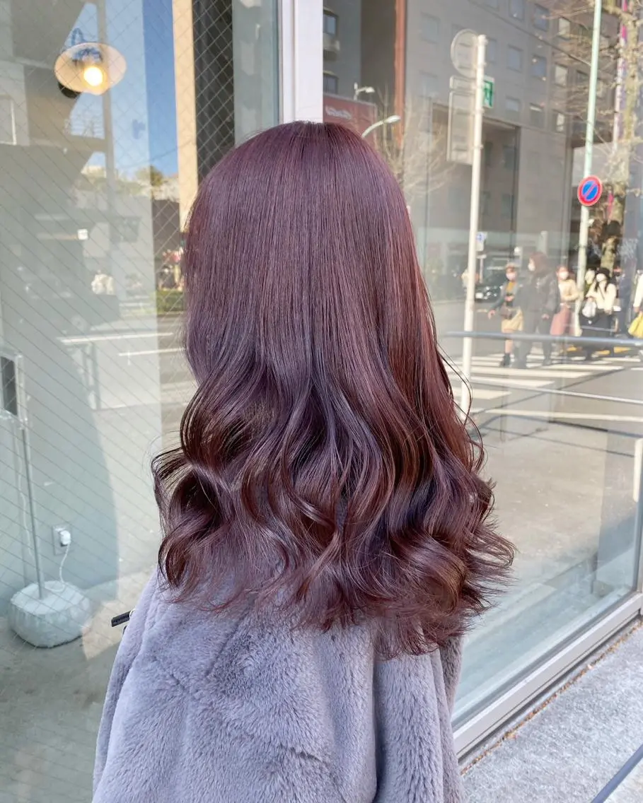 ロング カラー ブリーチなし💗 艶カラー 翔太郎のヘアスタイル