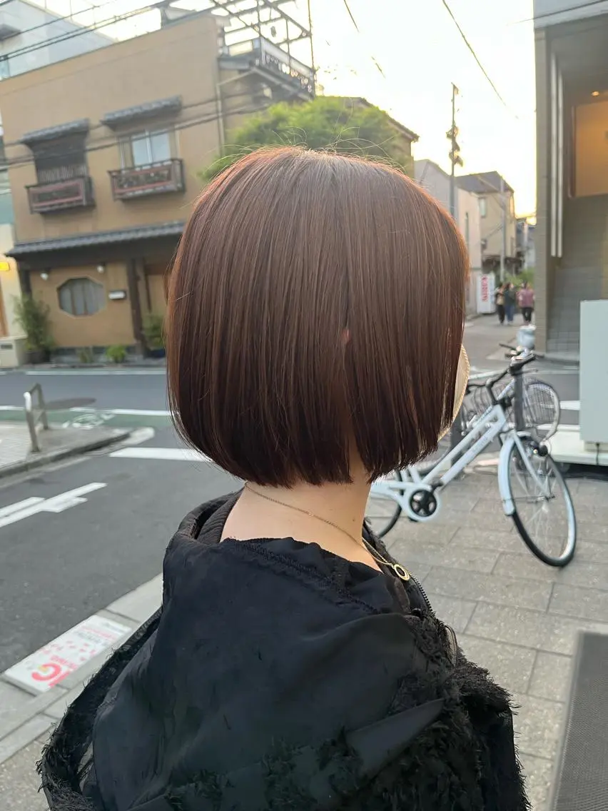 ショート カラー ボブレイヤー ボブ レイヤーカット カット ヘアカラー トリートメント ✨透明感カラー✨ 🦖佐々木未来🦕のヘアスタイル
