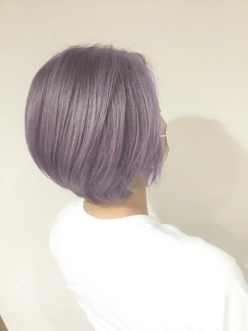 ショート カラー 髪質改善カラー韓国風 レイヤーtudaのヘアスタイル