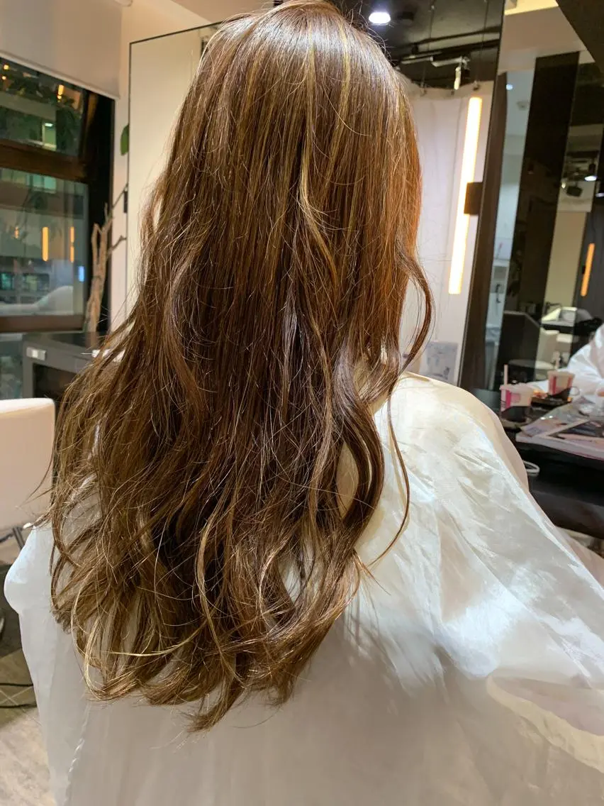 ロング ヘアカラー トリートメント 新宿/ 田口雄大のヘアスタイル