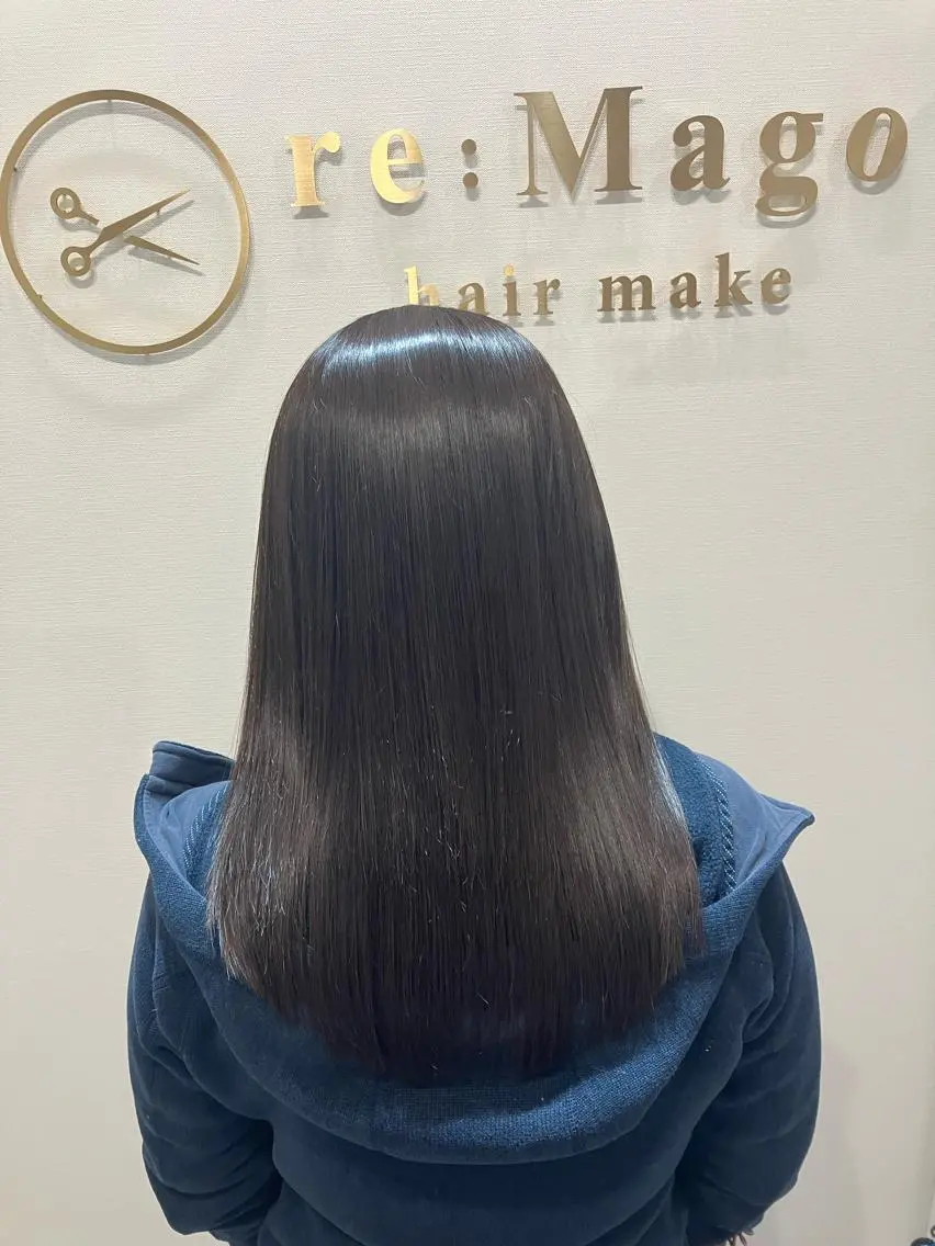 セミロング カラー ヘアアレンジ キッズ カット ヘアカラー トリートメント 横浜関内髪質改善 re:Magoのヘアスタイル