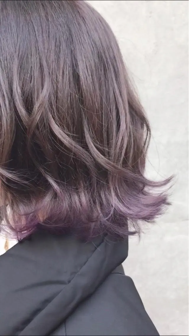 ミディアム カラー パーマ ご新規様限定 透明感カラーKANAのヘアスタイル