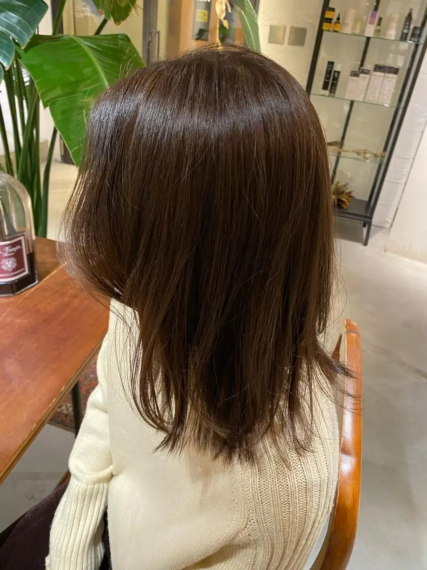 ミディアム カラー 聖 来のヘアスタイル