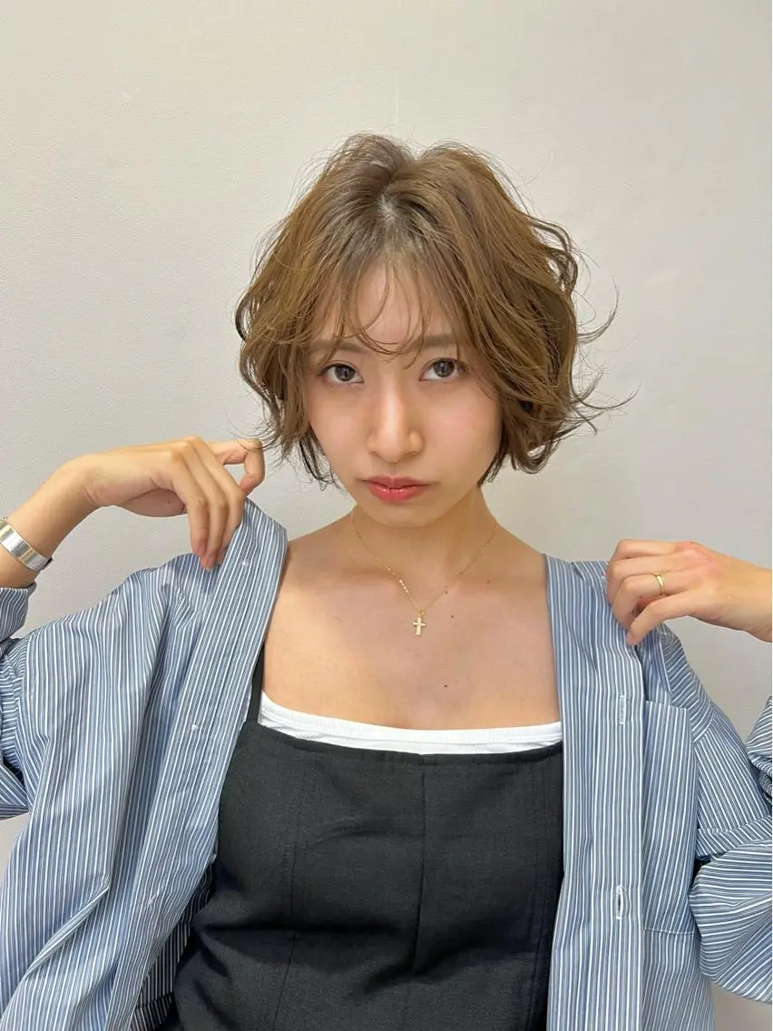ショート パーマ ショートヘア ボブ/パーマ 村中　仁人のヘアスタイル