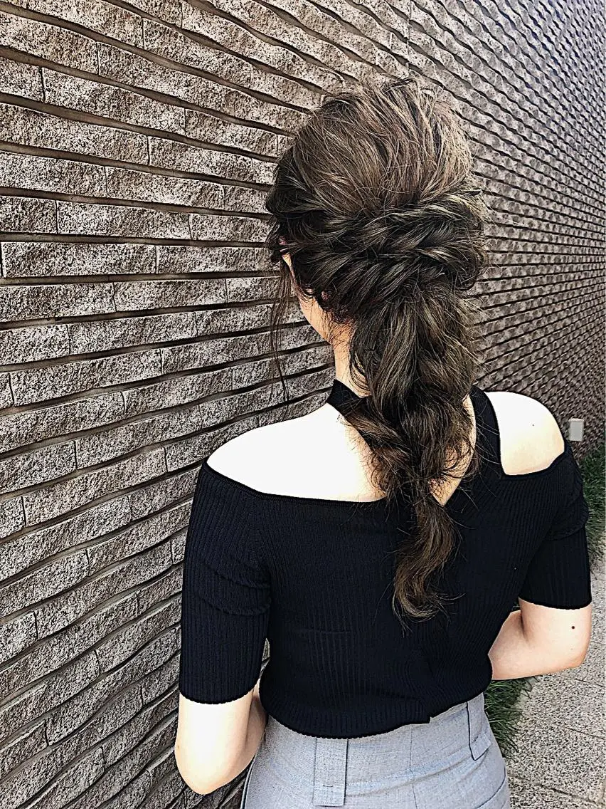 ロング デート 京都最安価エクステ muuka🦋のヘアスタイル