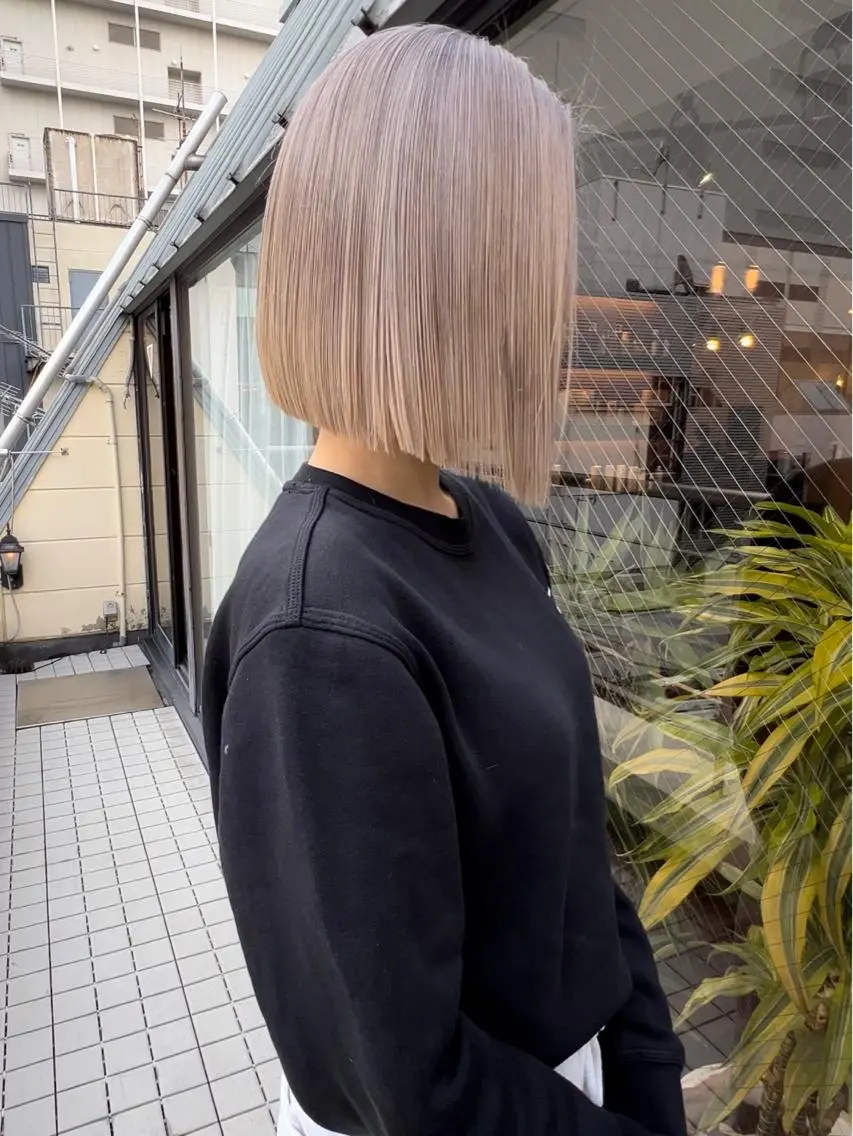 ショート カラー ブリーチ ケアブリーチ ダブルカラー ハイトーンカラー イルミナカラー 🧡色落ちまで2度 楽しめる🧡ヨシキのヘアスタイル