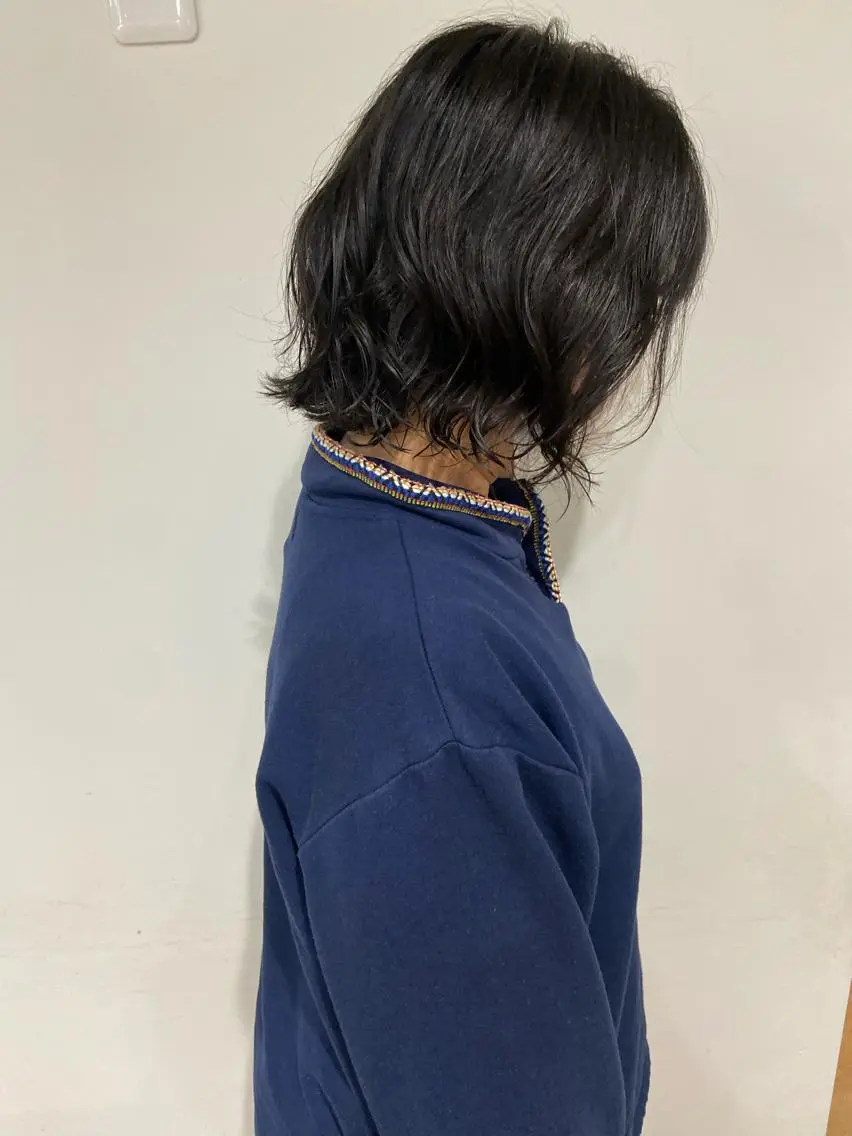 ミディアム パーマ ミディアムパーマ 🪽似合わせカラー RENA.🪽🩶のヘアスタイル