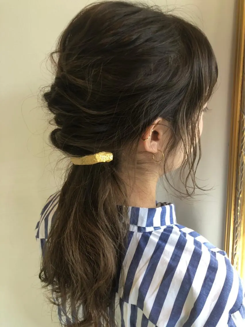 セミロング カット パーマ トリートメント ::: gally :::のヘアスタイル