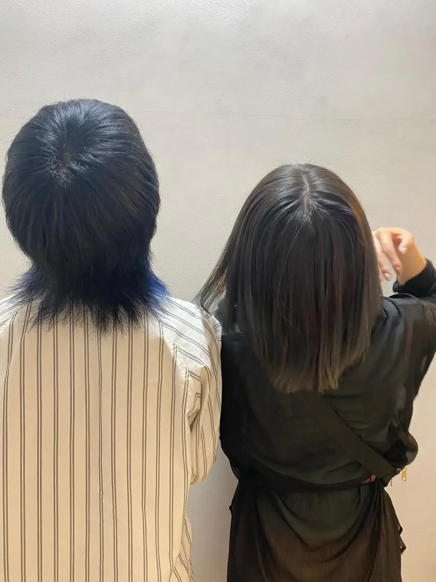 カラー 堀結香/顔まわり レイヤー/蒲生四丁目のヘアスタイル