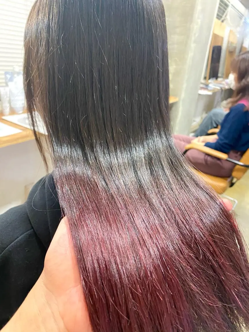 セミロング カラー 和歌山髪質改善 那須優太のヘアスタイル