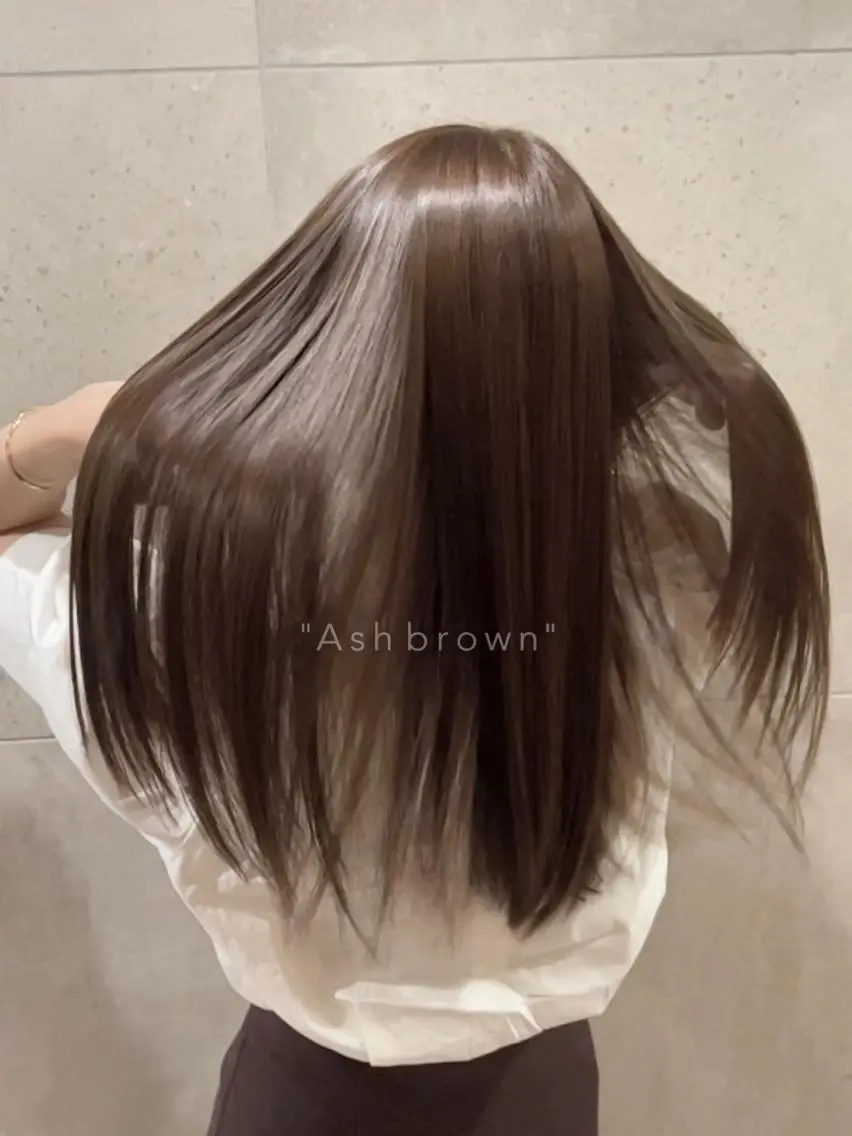 ロング カラー アッシュ アッシュブラウン ブラウンカラー カット ヘアカラー トリートメント レイヤーカット/ 髪質改善✨山中優のヘアスタイル
