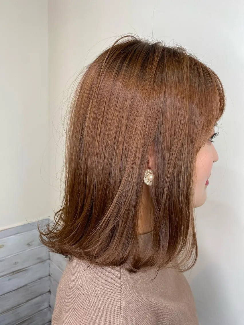 ミディアム カラー ベージュカラー カラー特化サロン茶屋 町Furukuboのヘアスタイル