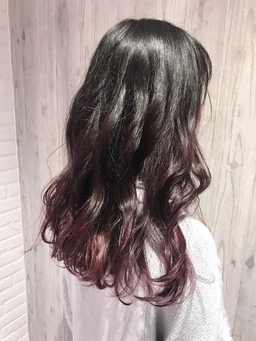 セミロング カラー グラデーションカラー カット ヘアカラー トリートメント Renatus店長 金子裕美のヘアスタイル