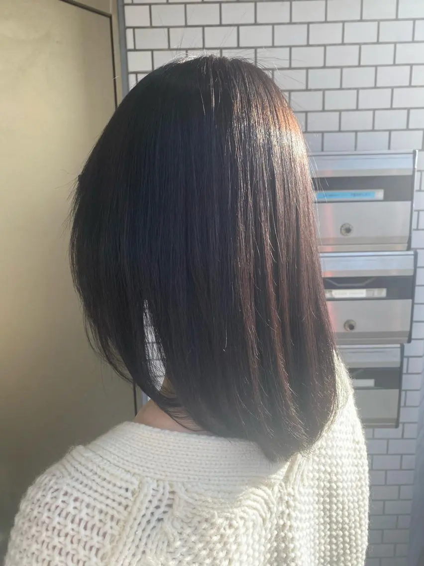 ミディアム カラー 縮毛矯正 産休の為お休みです! 小島凜のヘアスタイル