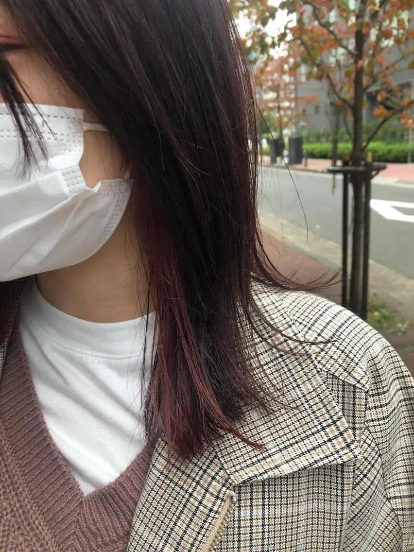 セミロング カラー 斉藤 瑞恵のヘアスタイル