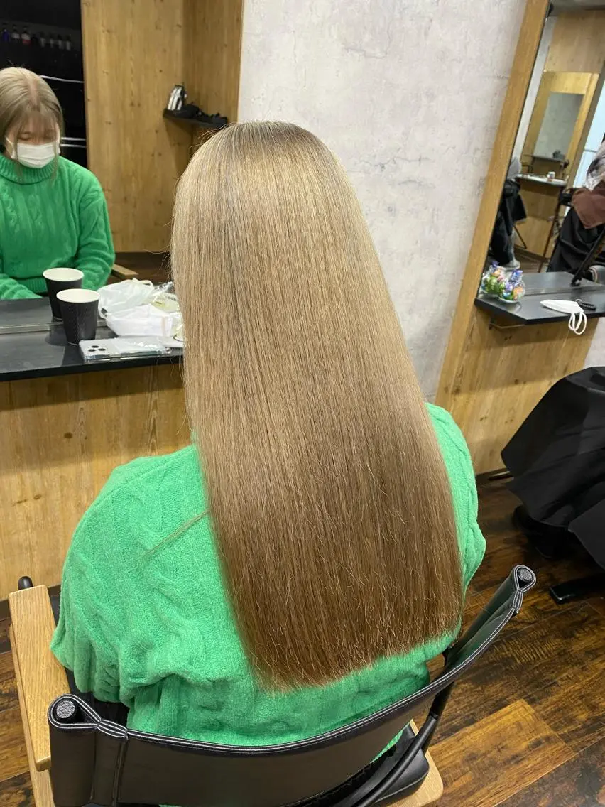 セミロング カラー 髪質改善/レイヤー カット手塚奨のヘアスタイル