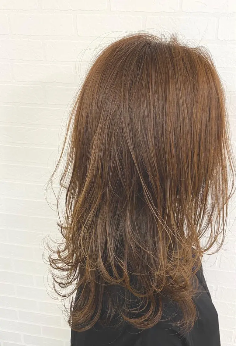セミロング カラー 🎁無料カットカラー 📷撮影モデル募集✨のヘアスタイル