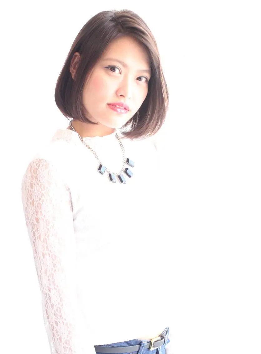 ショート カラー ボブ 細川 亮のヘアスタイル