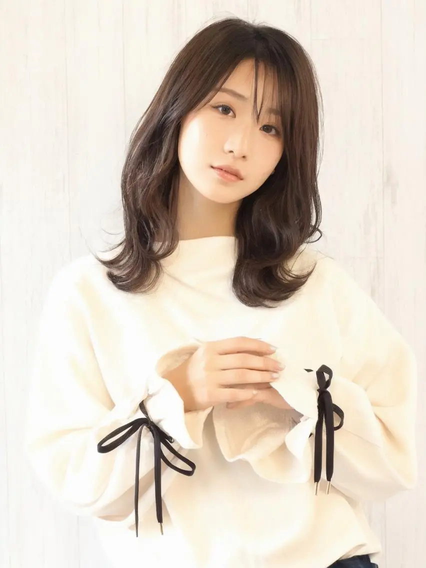 カラー ロング 髪質改善 韓国風ヘア✨ 永岡 はるのヘアスタイル