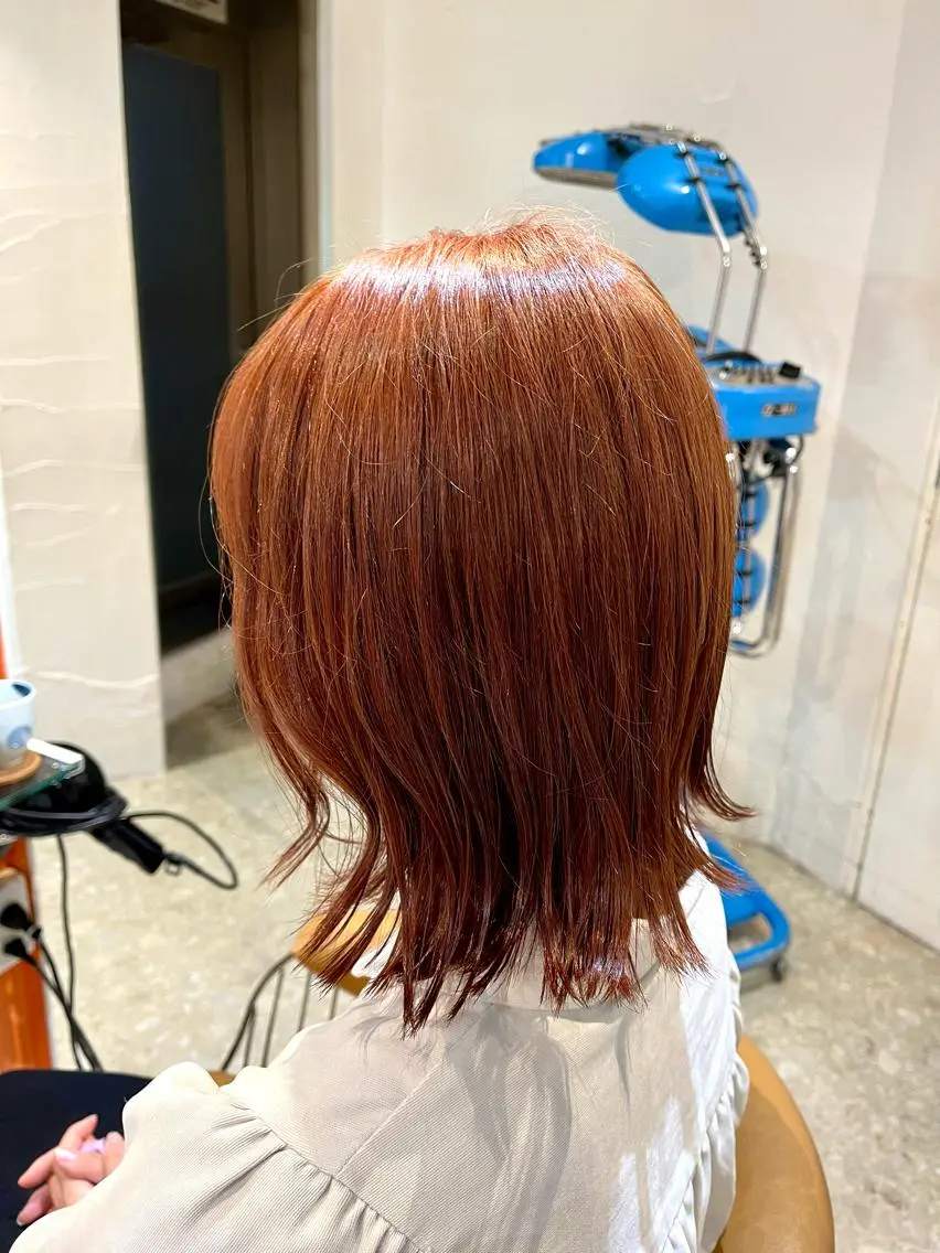 ミディアム カラー ヘアカラー うしだ かおるのヘアスタイル