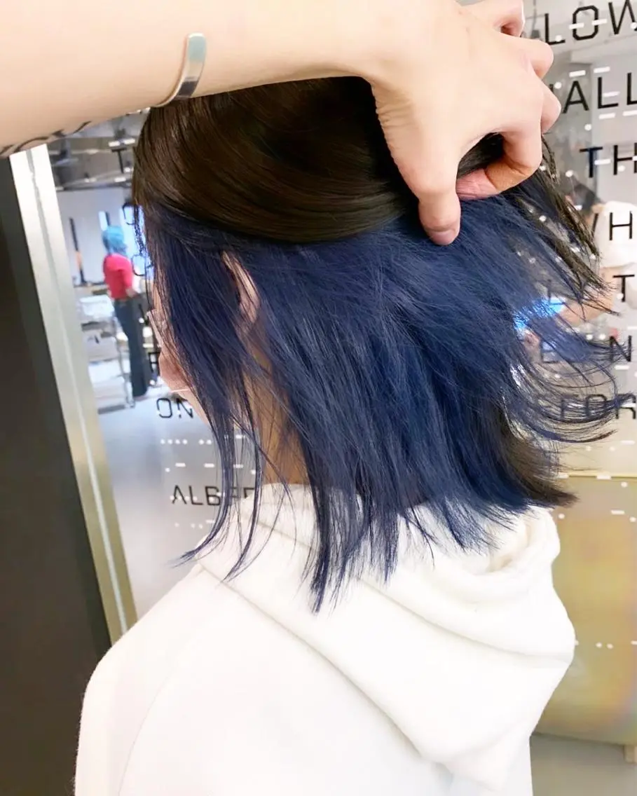 ミディアム カラー ブルーカラー tension 【テンション】のヘアスタイル