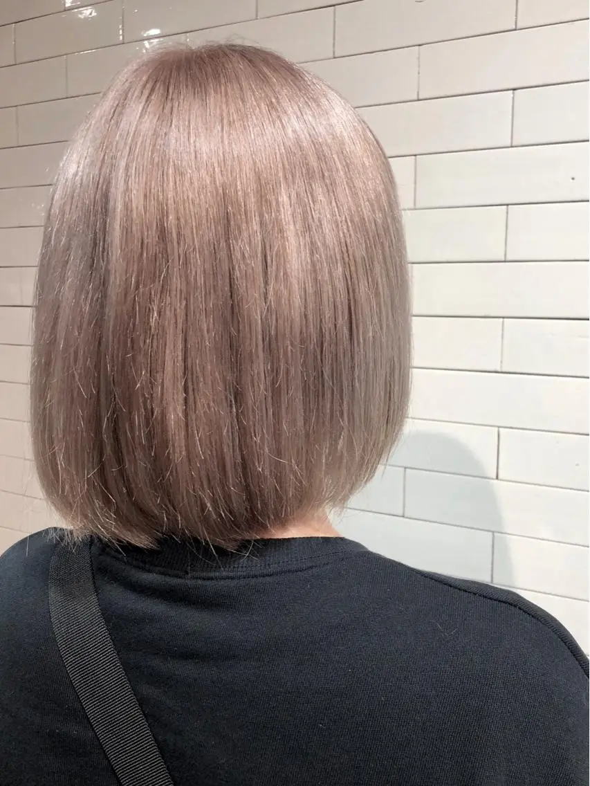 ミディアム カラー 髪質改善⌇透明感 カラー⌇川上葵のヘアスタイル