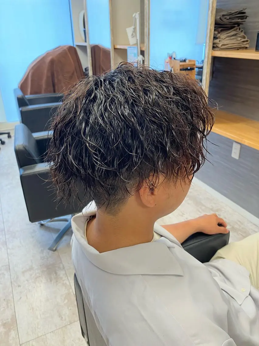 パーマ メンズ カット パーマ メンズ特化/パーマ/ フェードWATARUのヘアスタイル