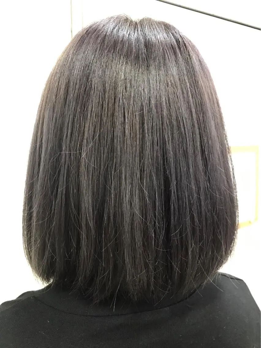 ミディアム 青木 優歩のヘアスタイル