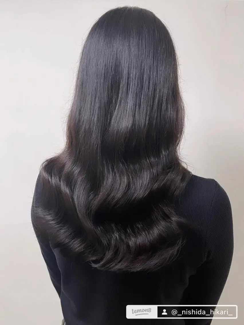 ロング パーマ ロング カット パーマ トリートメント ニシダヒカリ🌙 髪質改善×似合わせのヘアスタイル