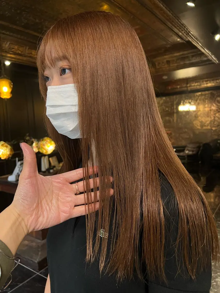 ロング カラー ヘアカラー 圧倒的デザイン力 店長🎨RENAのヘアスタイル