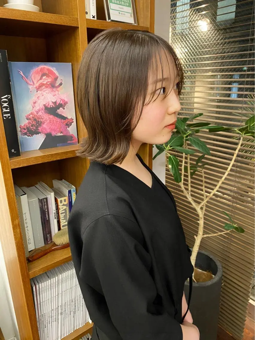 ショート カラー パーマ カット ヘアカラー トリートメント 似合わせレイヤー/ ケアパーマ/高倉のヘアスタイル